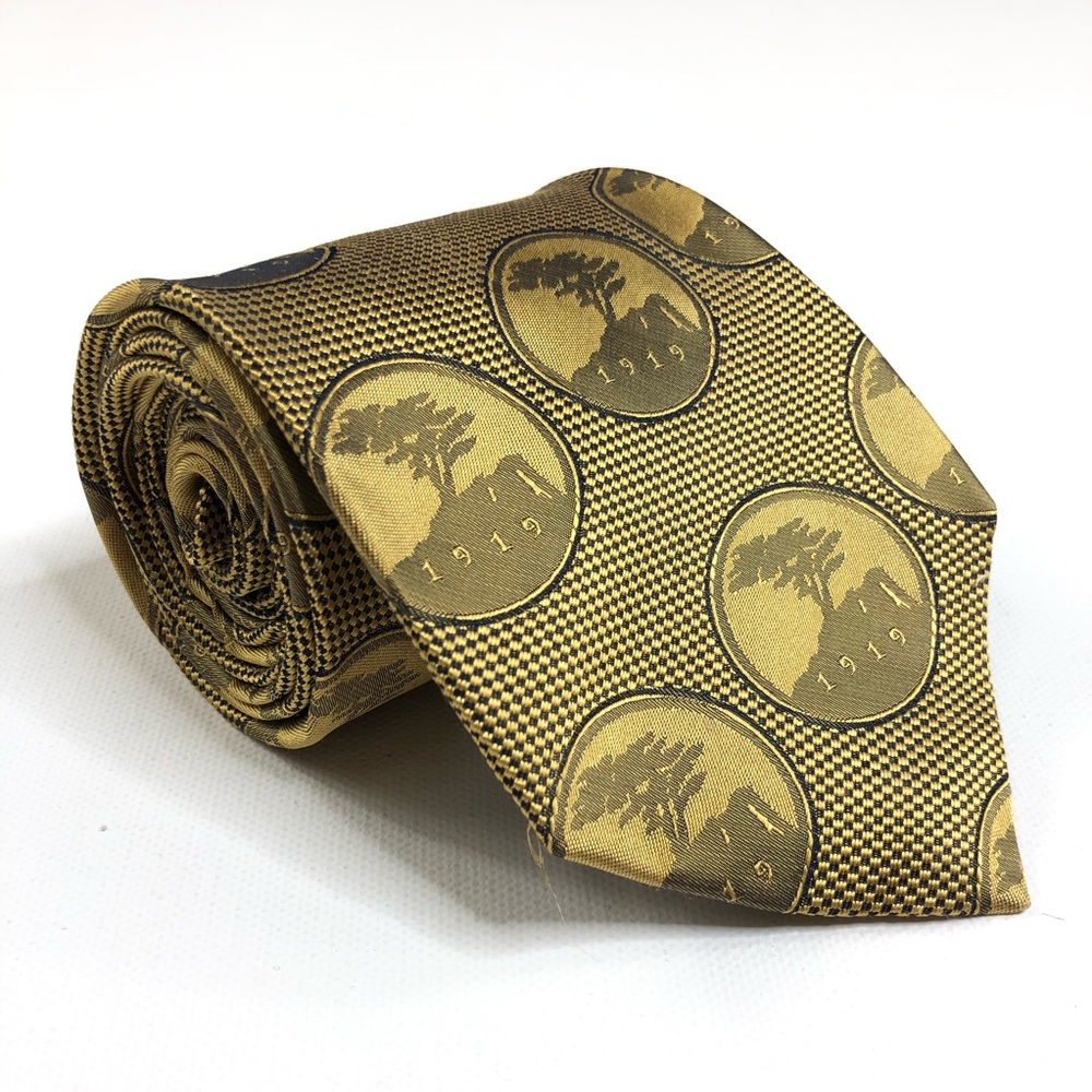 Robert Talbott golden 100% silk tie